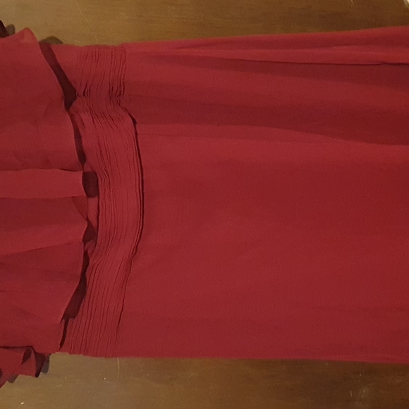 Ever-pretty red off the shoulder bridesmaid dress - Picture 6 of 8